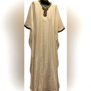 Zahrah Fashion Made in UAE Dahlia chiffon Silk hand  Beaded Kaftan Maxi